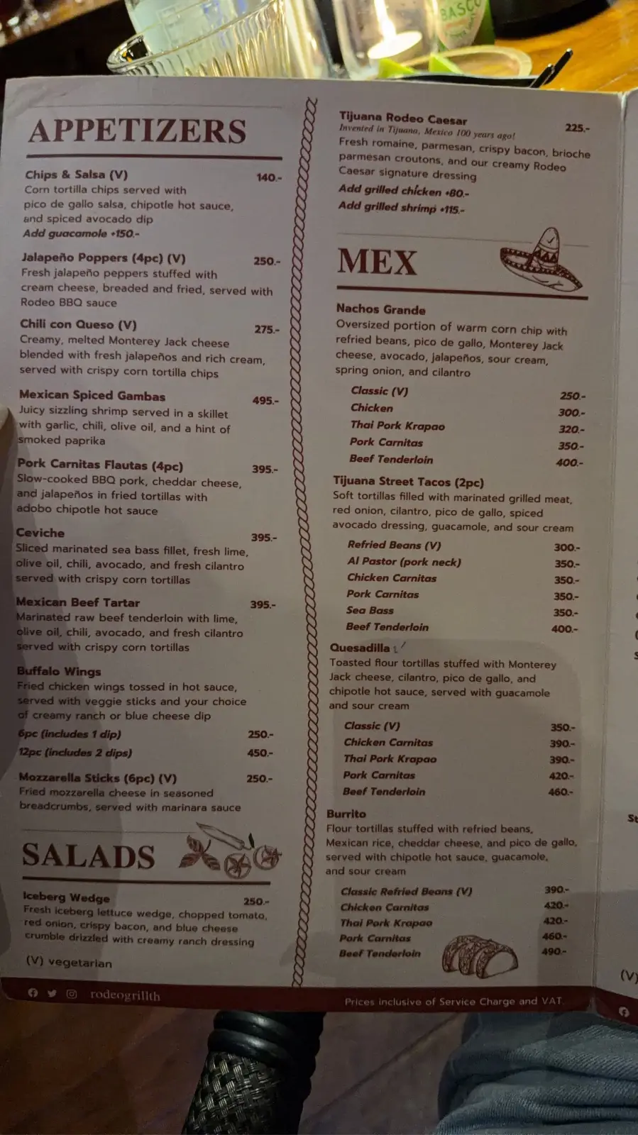 Rodeo Mex-Tex Grill & Tap House menu image 1