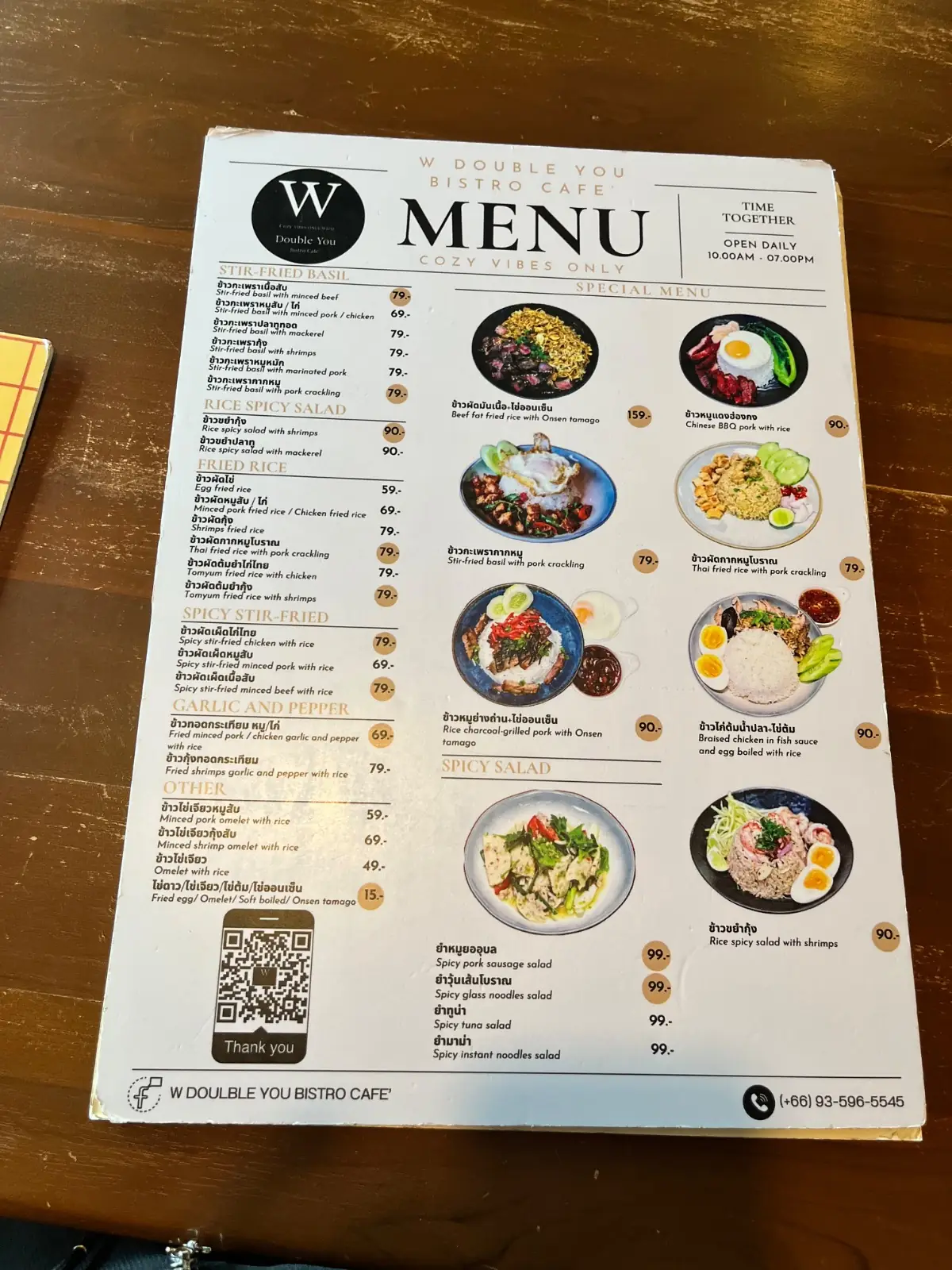 W Double You Bistro cafe’ menu image 1